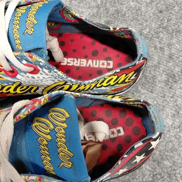 Converse All Star Wonder Women's Low Top Shoes Size 8 Chuck Taylor DC Comics - Picture 6 of 10